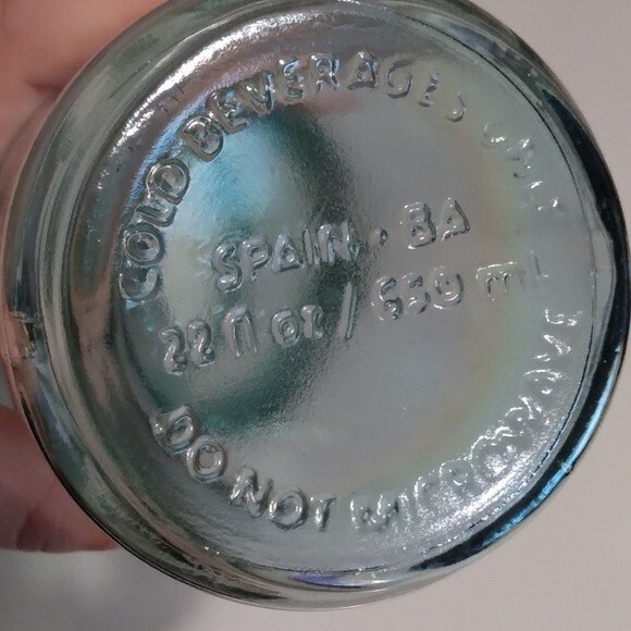 Starbuck iridescent glass water bottle 22 oz. - Picture 5 of 5